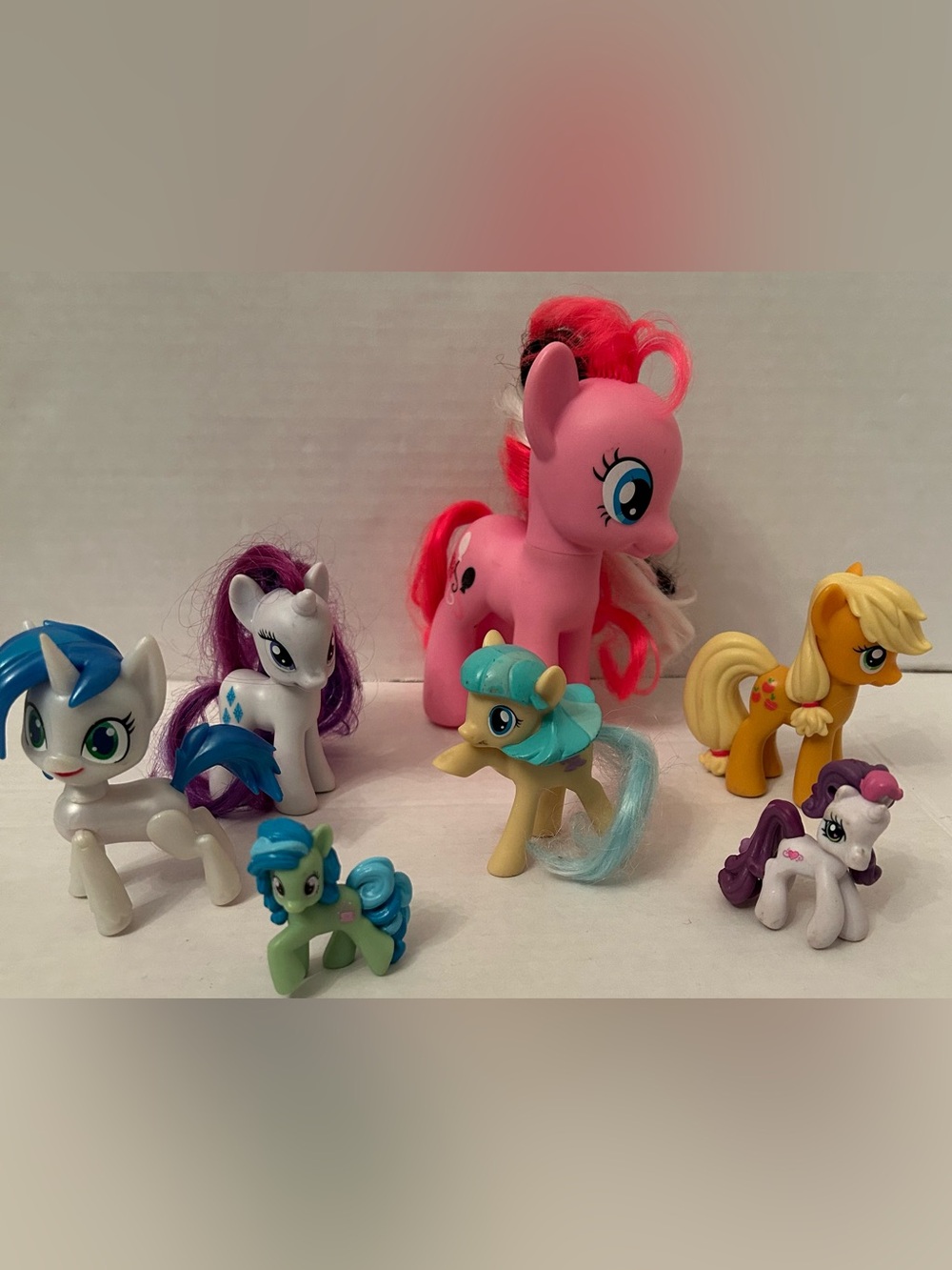 My Little Pony mixed set - Pink, Yellow, Blue, Purple and White Toy Pony Set